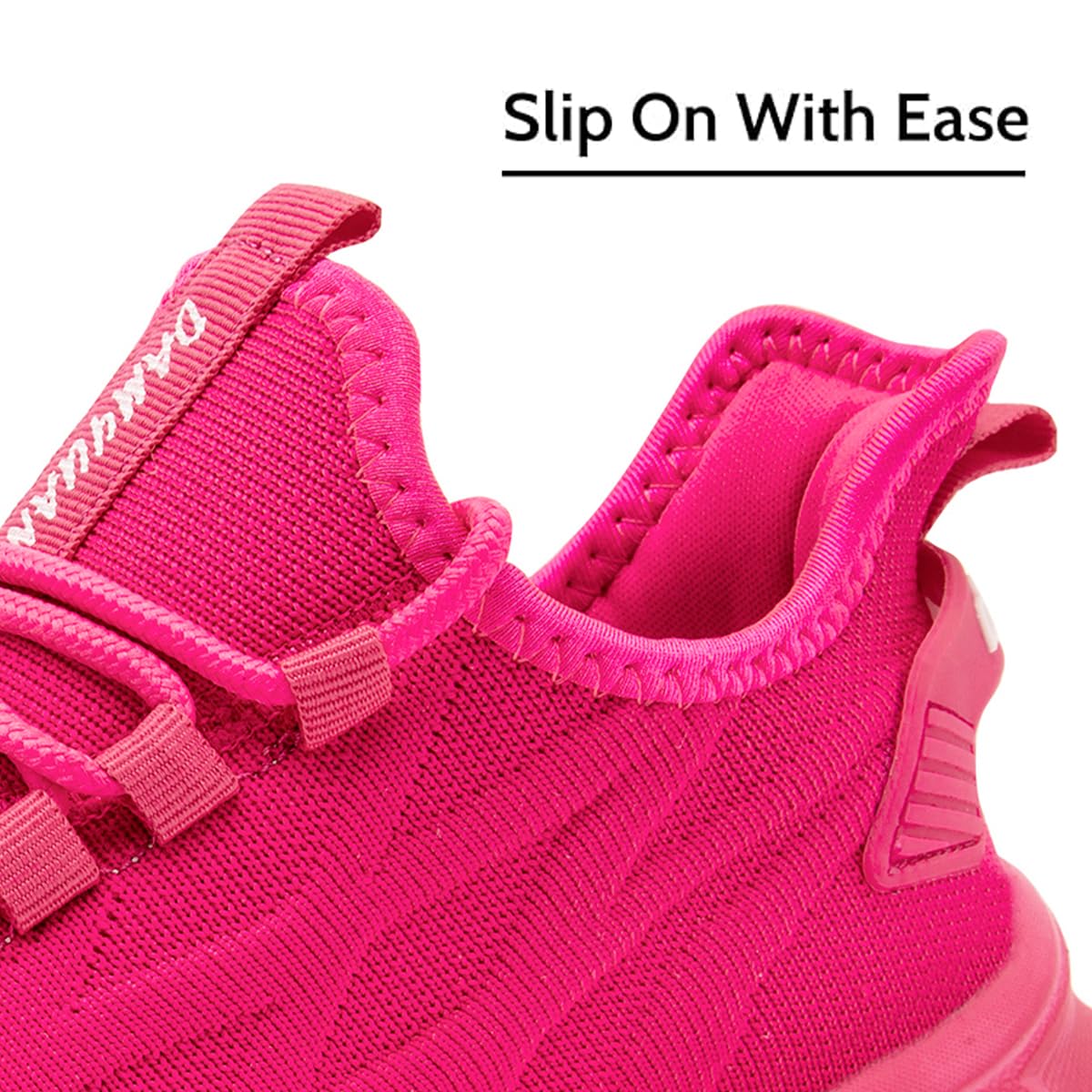 EGMPDA Zapatos deportivos para caminar para mujer, zapatos deportivos para correr, informales, a la moda, ligeros, para el trabajo, viajes, gimnasio, deportes, Rojo melocotón, 37.5 EU