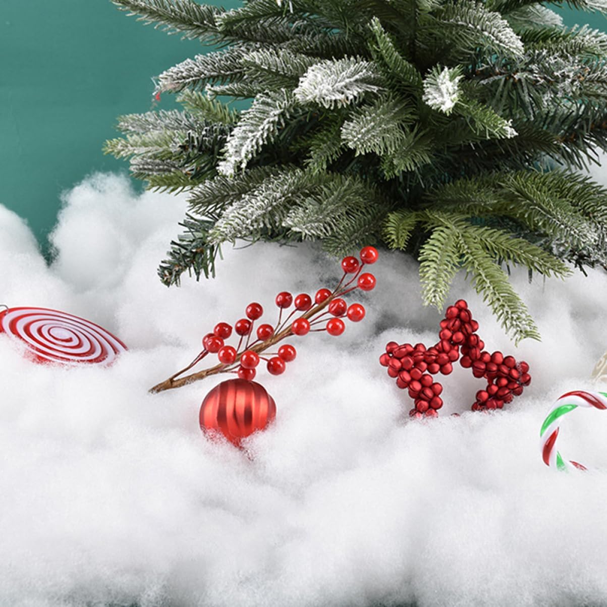 Fluffy Snowflake Christmas Blanket Fake Snow Decor for Home Perfect for Christmas Decorations