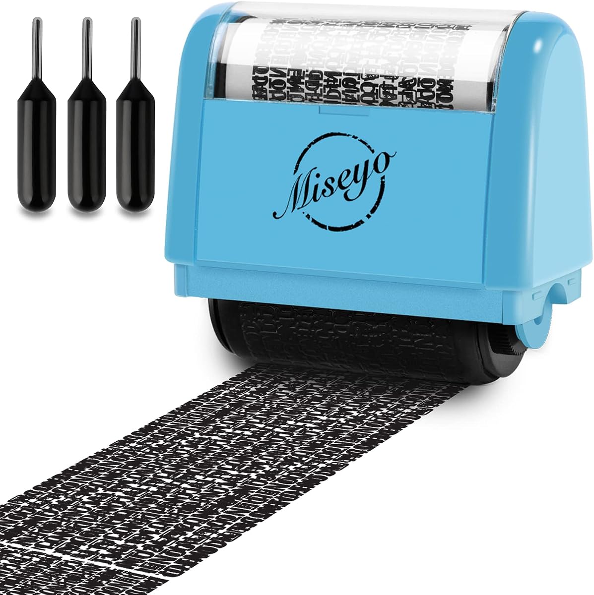 Miseyo Wide Identity Theft Protection Roller Stamp