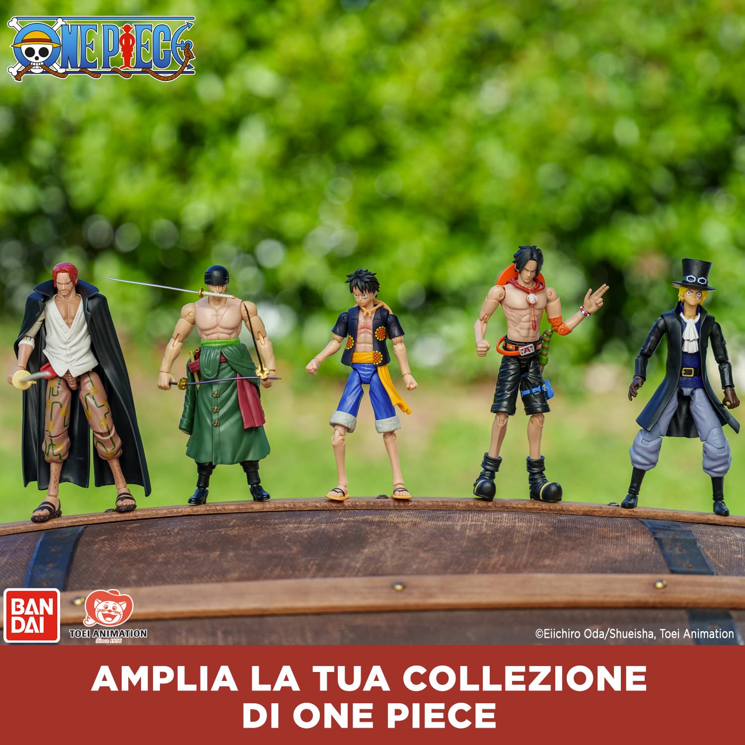BANDAI – Anime Heroes – One Piece – Action figure 17 cm Monkey D. Rufy Gear 5 – Licenza ufficiale One Piece – Action figure snodata Luffy – Giocattolo per bambini dai 4 anni in su – 37054