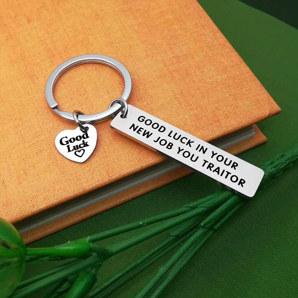 Coworker Leaving Keychain Funny Goodbye Gifts for Work ColleagueGood Luck in Your New Job You