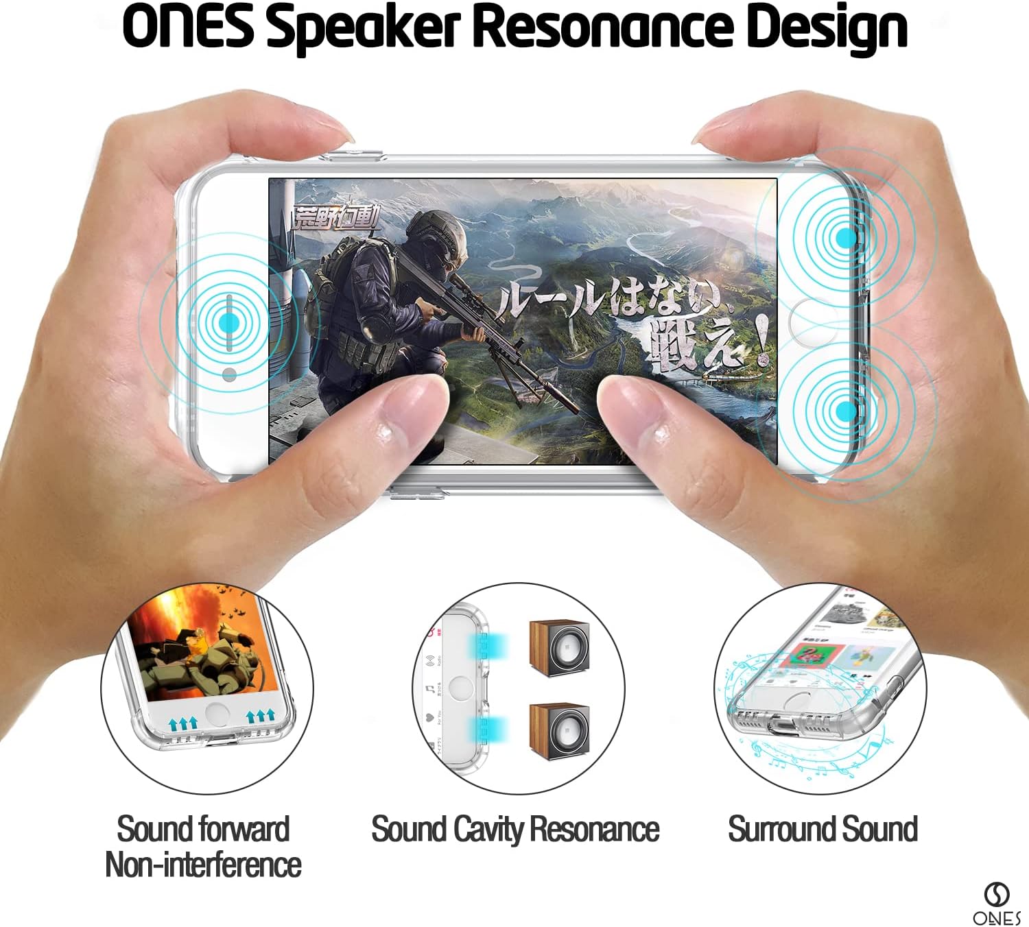 ONES for iPhone SE3 SE2 SE 8 7 Case Clear, Slim Soft TPU Silicone Cover, Military Drop Protective Thin Phone Bumper Case with Shockproof Airbags, Yellowing Resistant, Transparent - Image 3