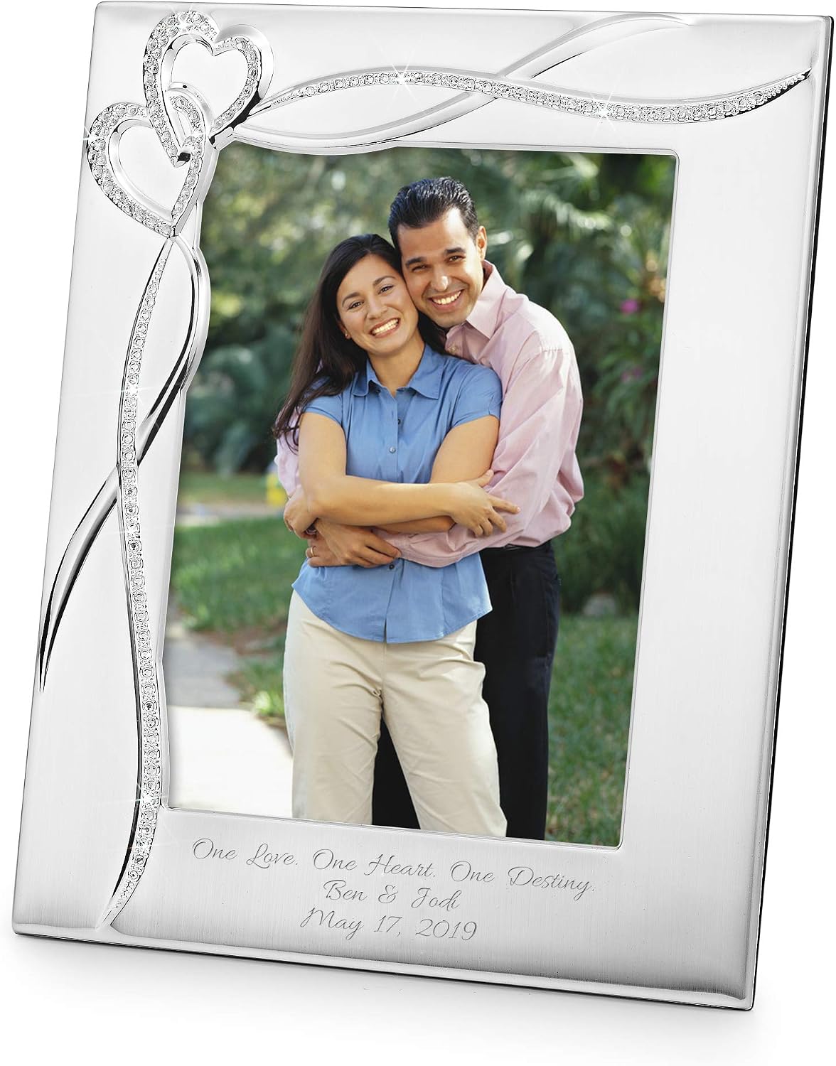 THINGS REMEMBERED Personalized Intertwined Heart 8 x 10 Frame, Picture Frame (Free Engraving)