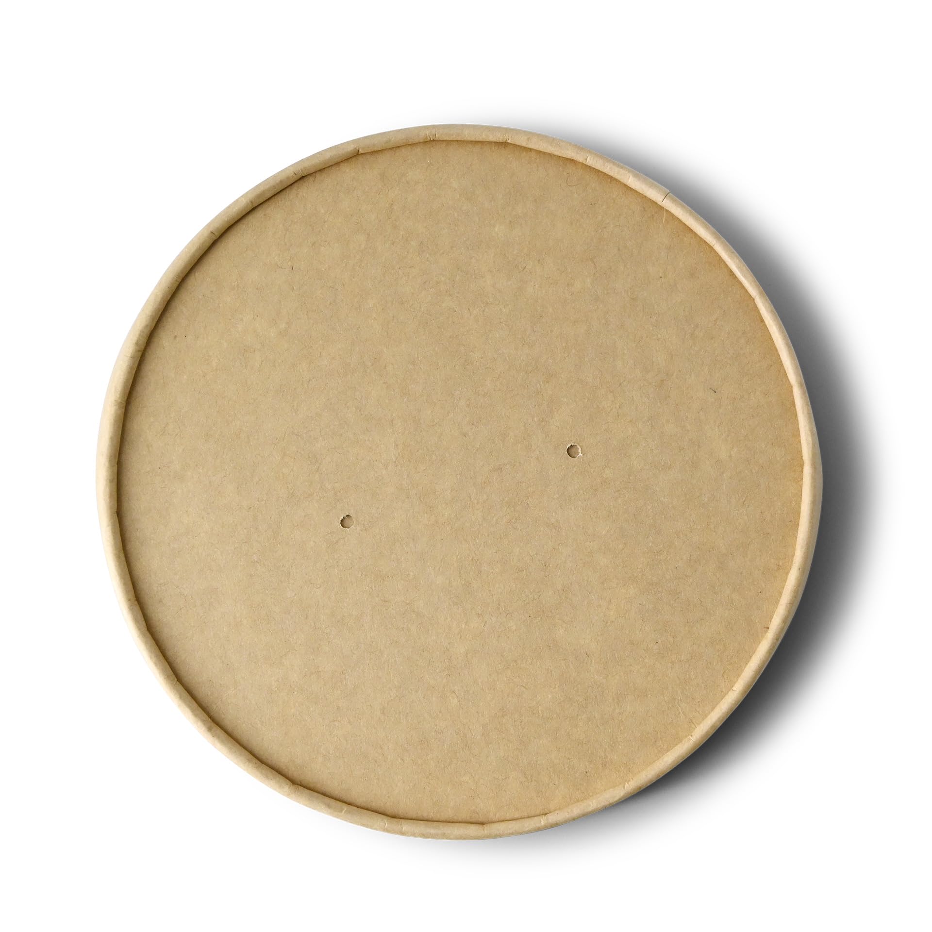 BIOZOYG Tapa de cartón marrón Ø 150 mm | 300 unidades - Tapa con membrana - transpirable al vapor & con revestimiento PLA - cartón doble resistente - segura y sostenible
