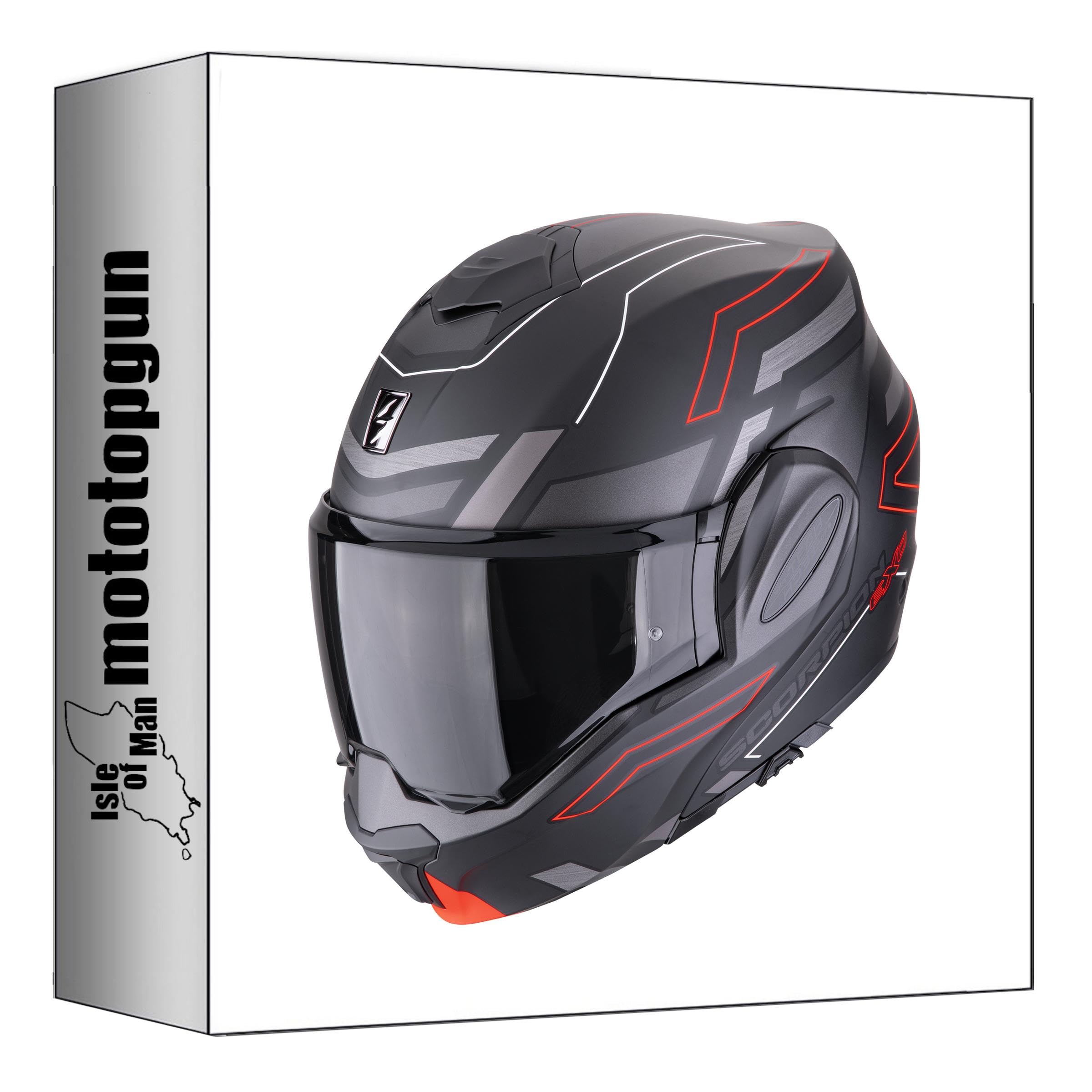 Casque Scorpion Exo-Tech Evo avec mentonnière pivotante 180° Conquer L - 4