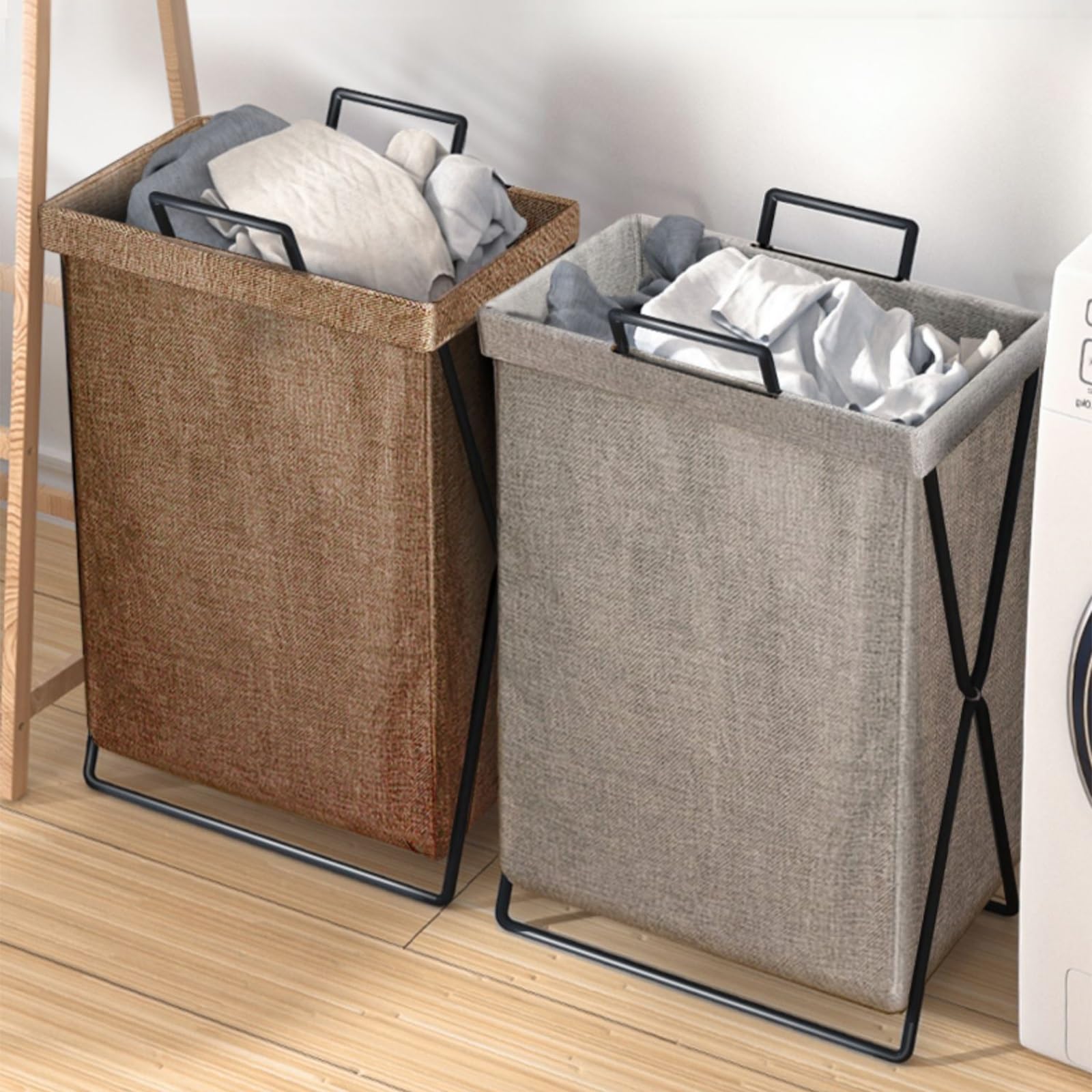 Cesto Della Biancheria, Cesto per Vestiti Impermeabile con Manico, Organizzatore Pieghevole per Giocattoli Durevoli, Arredamento per Camera Da Letto per Ragazzi, Ragazze, Adulti ( Color : Brown )