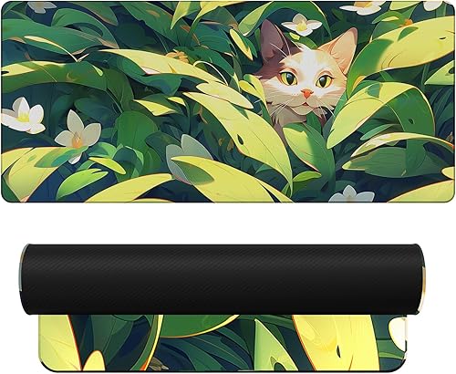 NiHome Alfombrilla de mouse grande de 35.4 x 15.7 pulgadas, alfombrilla de mouse para juegos XL para escritorio, alfombrilla de mouse artística para