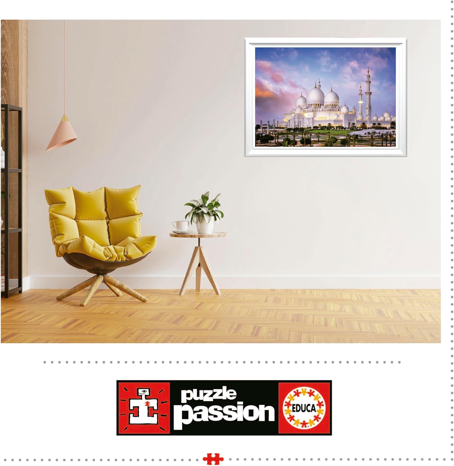 Educa - 1000 Piece Puzzle for Adults | Sheikh Zayed Grand Mosque. 14 Years Old (19644)