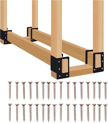Outdoor Firewood Log Rack Bracket Kit