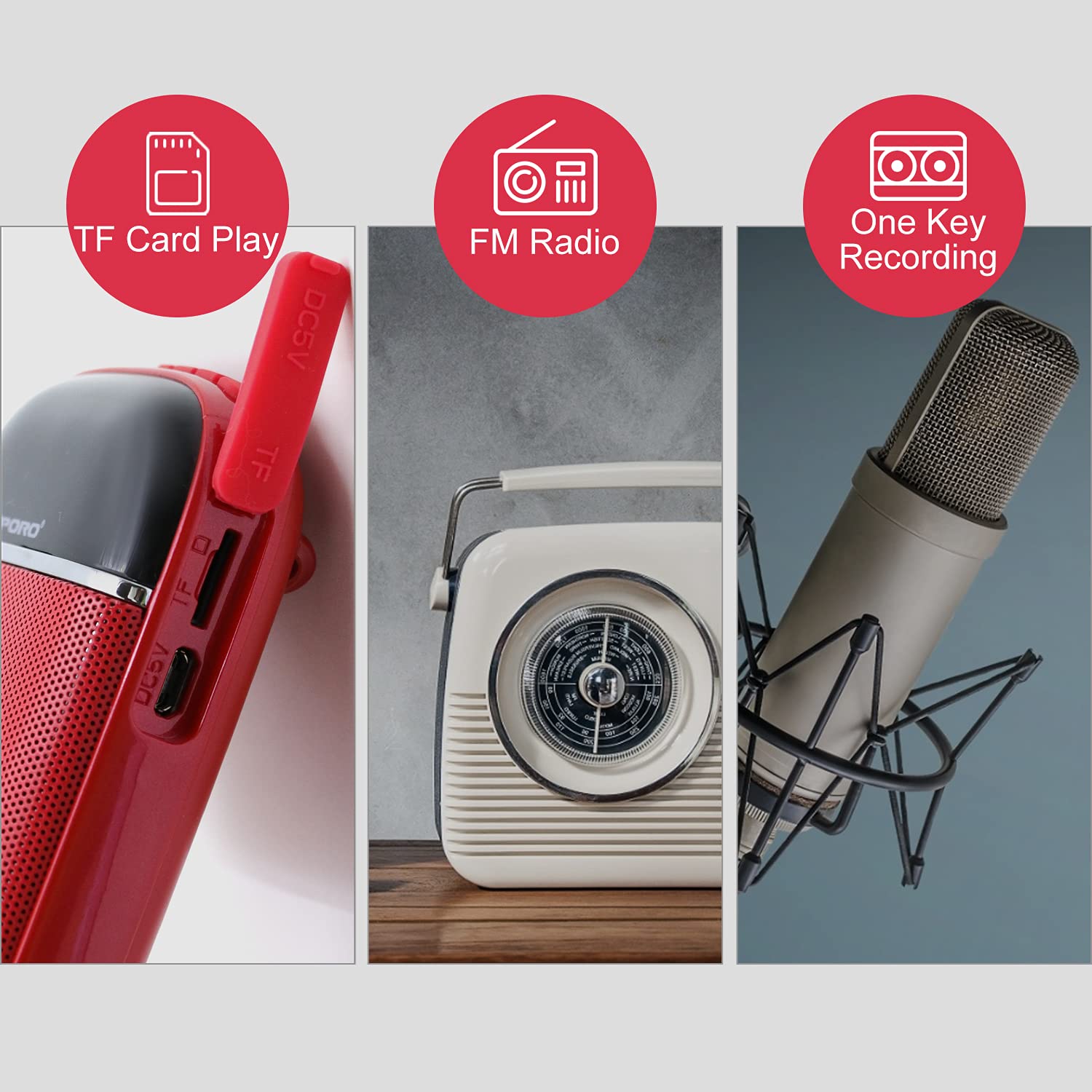 Spraakversterker Draagbare SHIDU M500 Mini Stemversterker Met Microfoon Headset Oplaadbare Microfoon En Luidspreker Pa Systeem Voor Leraren Zingen Klaslokaal Gids Ouderen