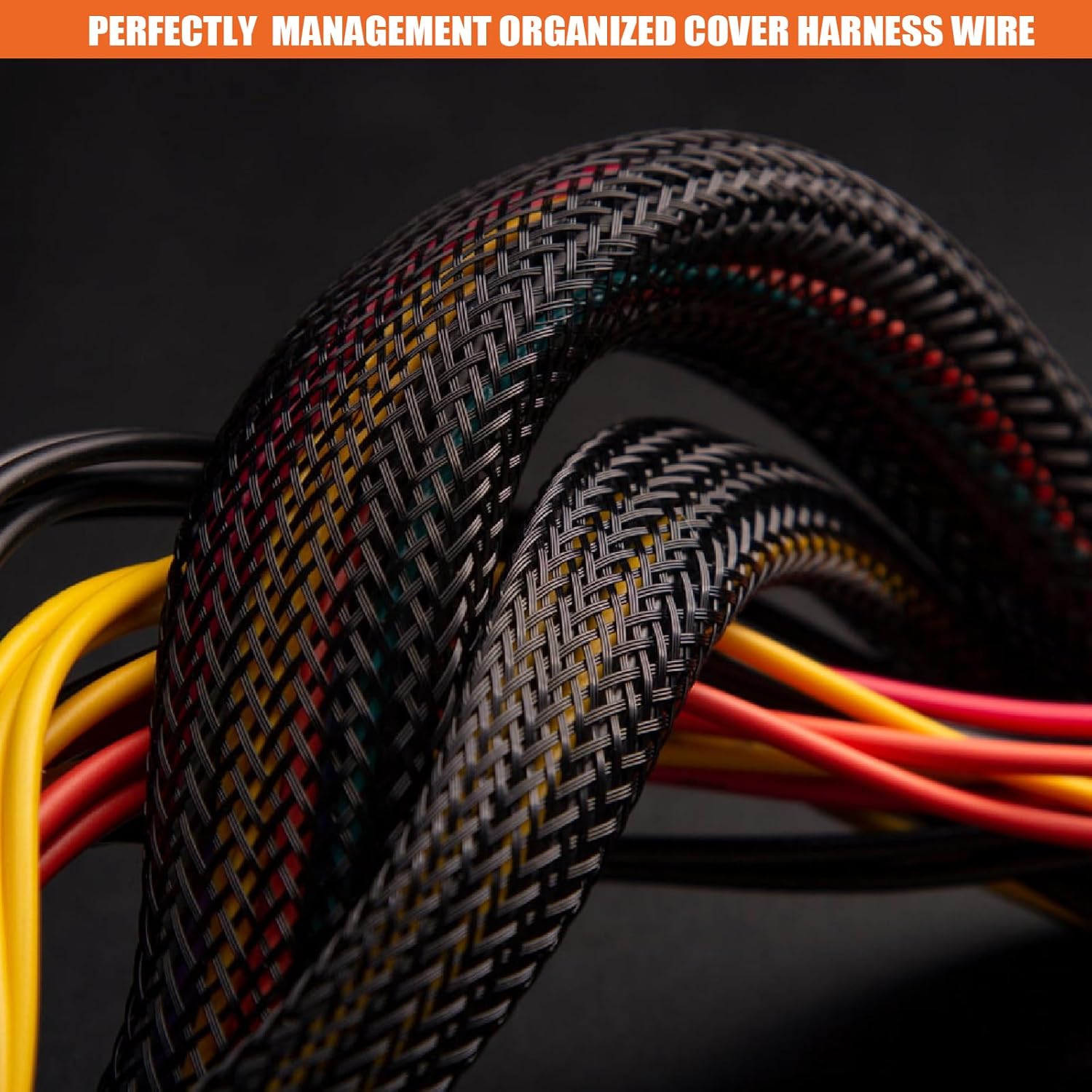 PET Expandable Braided Cable Sleeve Wire Loom Wrap Management Organized for Automotive Harness Home Audio Computer USB Power Cable Protect (20mm or 3/4, 6M)