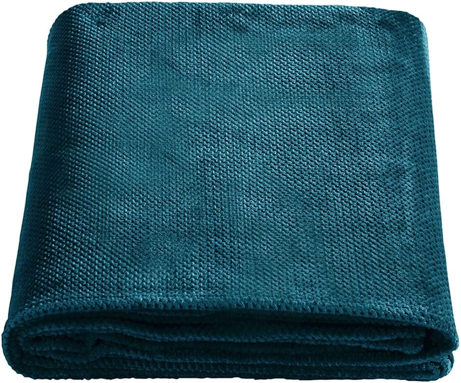 SOCHOW Flannel Fleece Throw Blanket with Super Soft Waffle