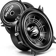 4 Inch Speakers, 600W 4 Ohm 4 In Speaker Car Audio Aluminum Cone Woofer