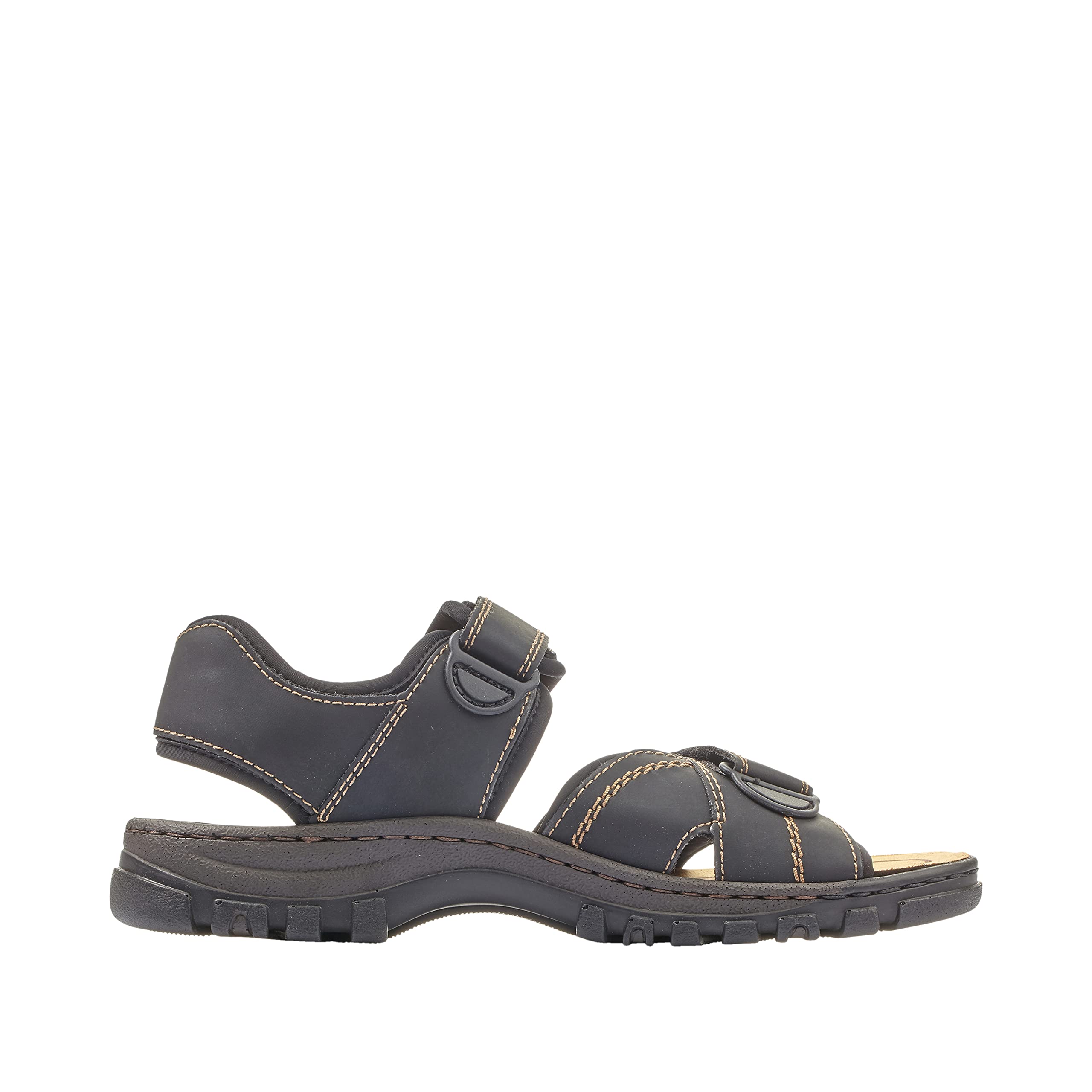 Rieker 25051-01 Herren Sandale Synthetik schwarz