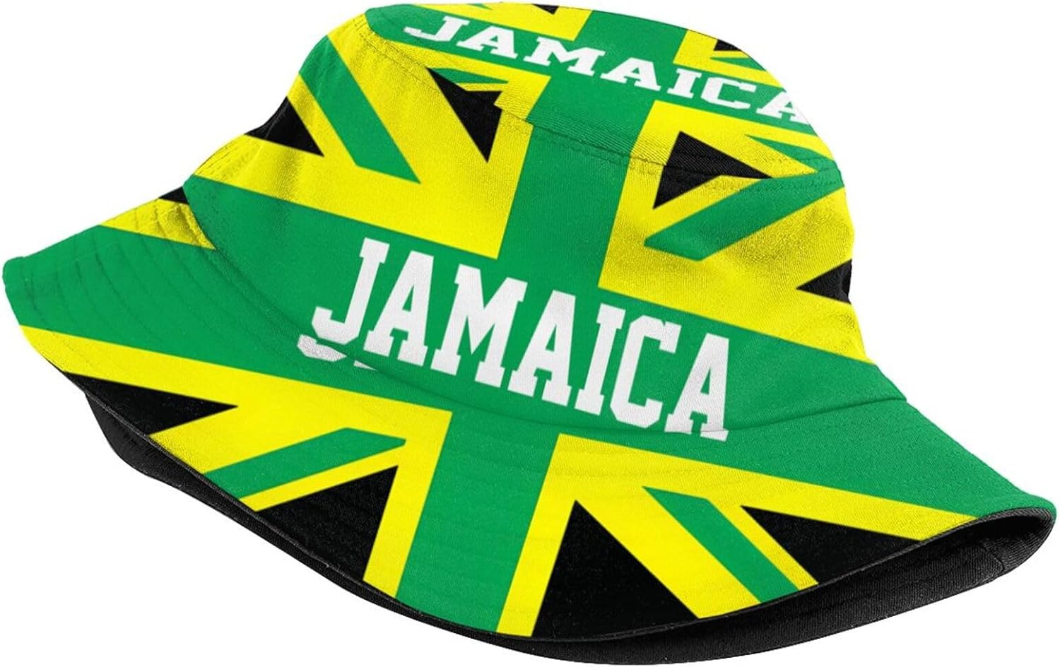 Jamaica Bucket Hat for Men Women, Unisex Jamaica Flag Hat Outdoor Beach Sun Hat Summer Fisherman Cap - Image 2