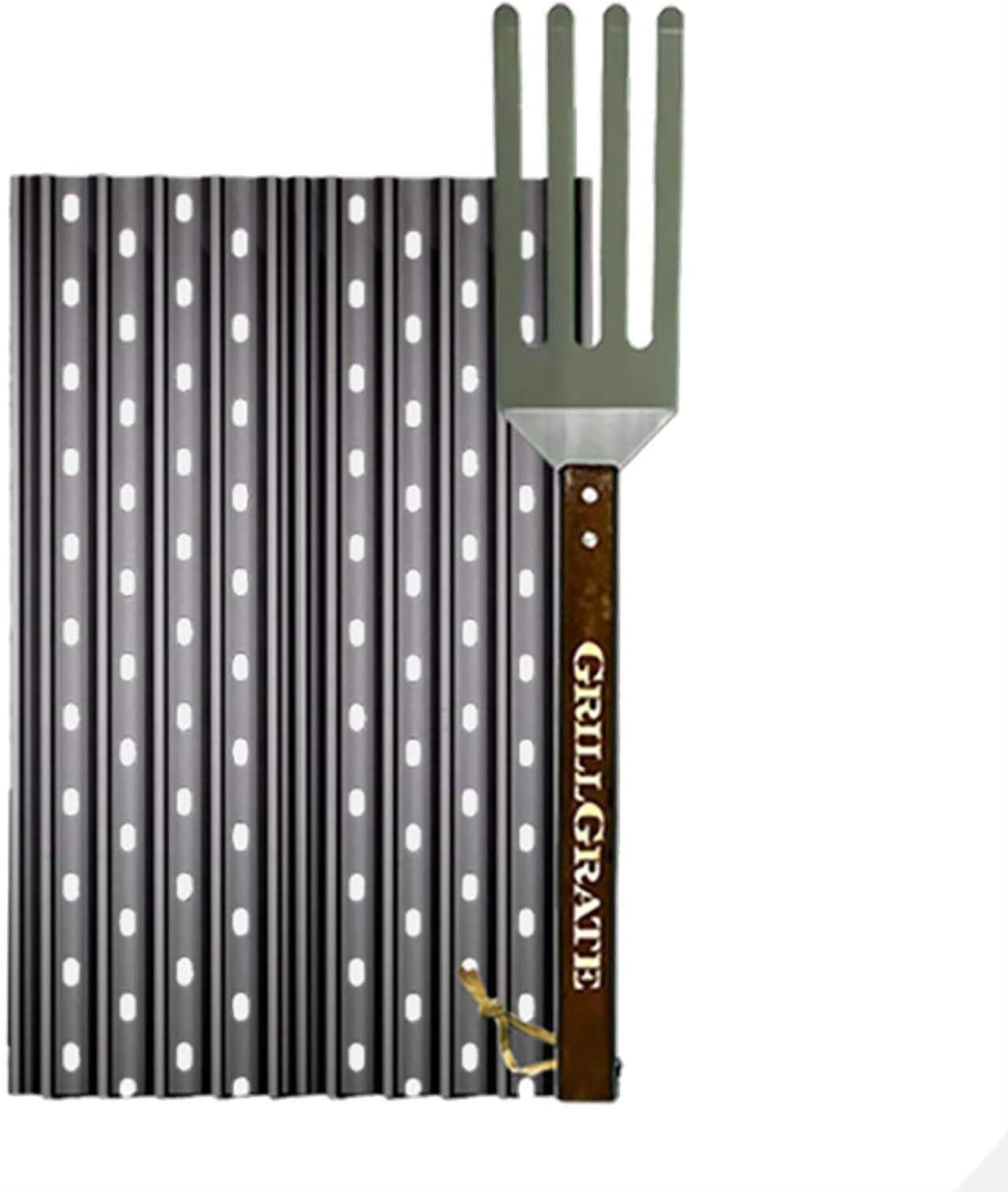 GRILL GRATE BRAND THE ORIGINAL RAISED RAIL DESIGN GET FIRED UP · WWW.GRILLGRATE.COMSet of TWO 16.25" GrillGrate Panels (interlocking) + GrateTool