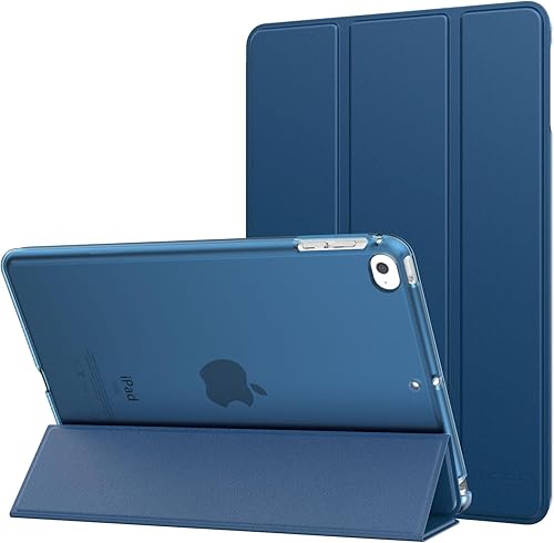 Miniatura 30 de MoKo - Funda compatible con iPad mini 5 2019/Mini 4 2015 (5ta/4ta generación de 7.9 pulgadas), fina, ligera, con soporte, con protector traslúcido