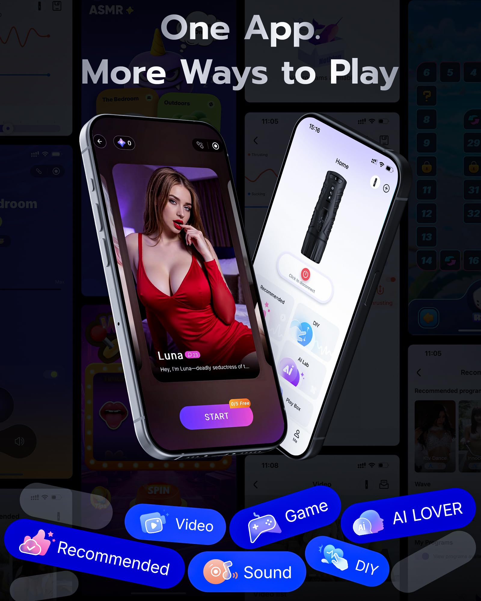 EINSEO AI Sync Male Masturbator Sex Toys for Men - Adult Toy Male Sex Toys with 7 Thrusting & 7 Rotating Modes, Pocket Pussy Hands Free Sex Machine LCD Display with Visual Window & Mounting Base