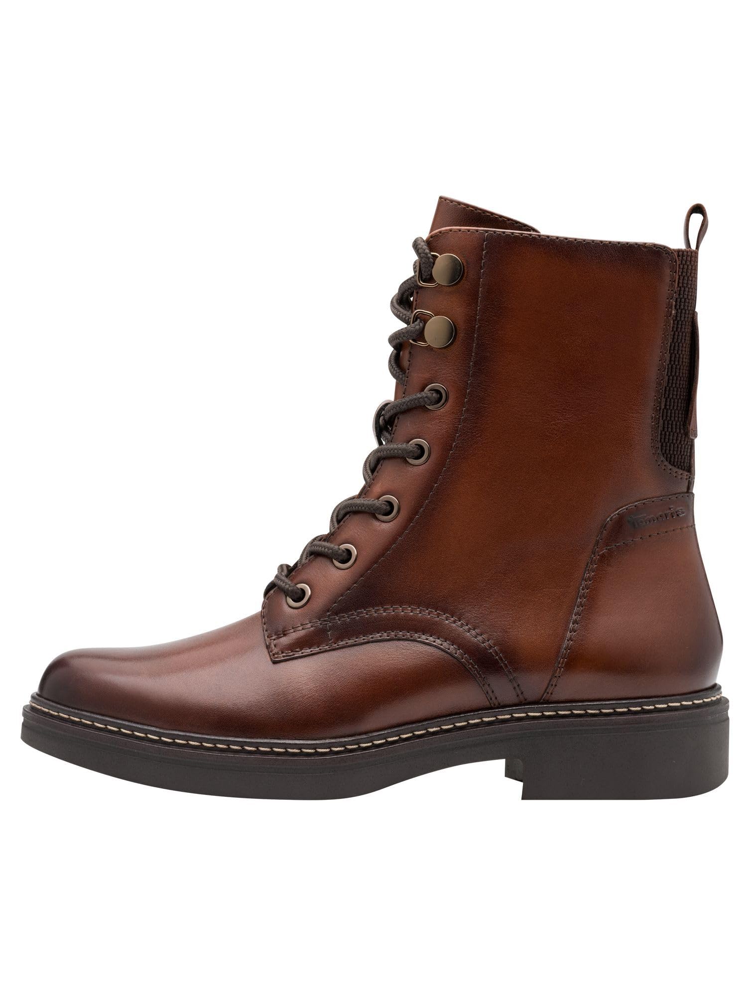 Tamaris Kobiety Tamaris Comfort Lace Boot FlatBut do środka łydki