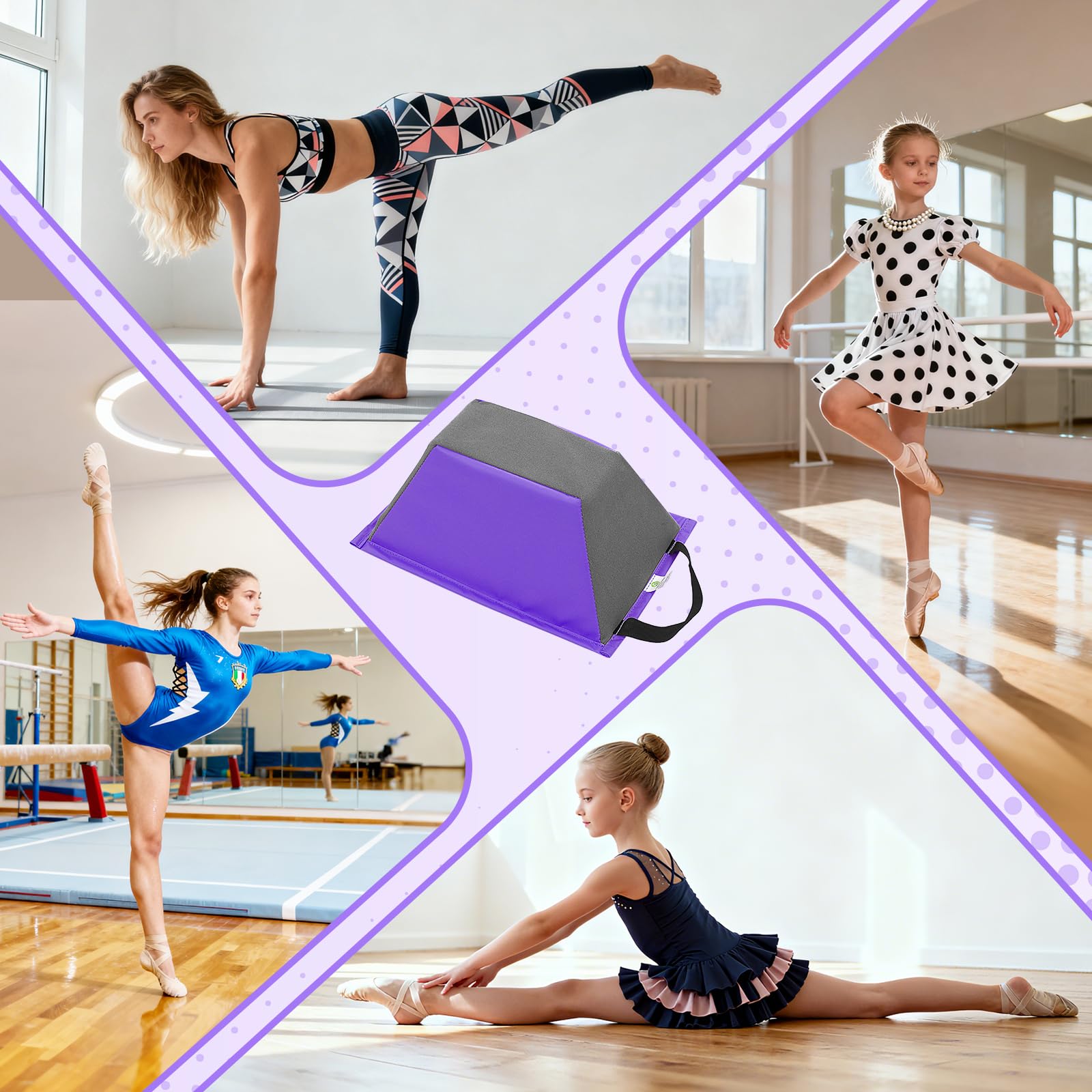 FBSPORT Balance Cheerleading Flyer Entraîneur de Cascades, 36 × 23 × 15 cm Stand-Formation Cheerleading Trainer, Gymnastique Formation Stand Cascade pour Gymnastique, Accueil, Intérieur, Extérieur