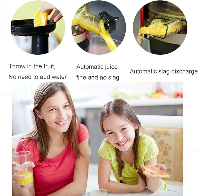 Extractor de Jugos Prensado en Frío Lento y Silencioso Fácil de Limpiar miniatura 3