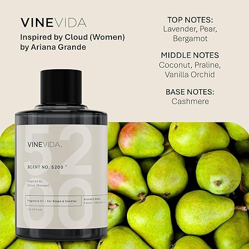 Miniatura 169 de VINEVIDA Aceite aromático n.º 4800 inspirado en un millón de hombres para fabricación de velas y jabón, fabricado en Estados Unidos