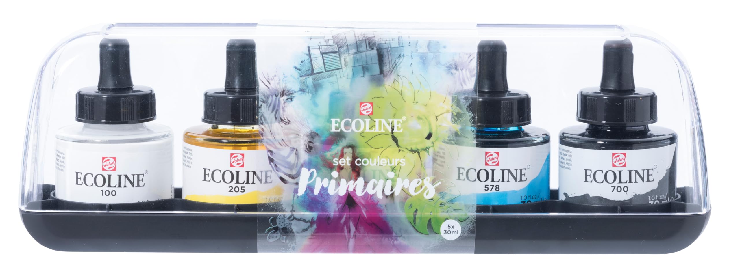 Zestaw 5 butelek z farbą akwarelową Ecoline 30 Ml Royal Talens