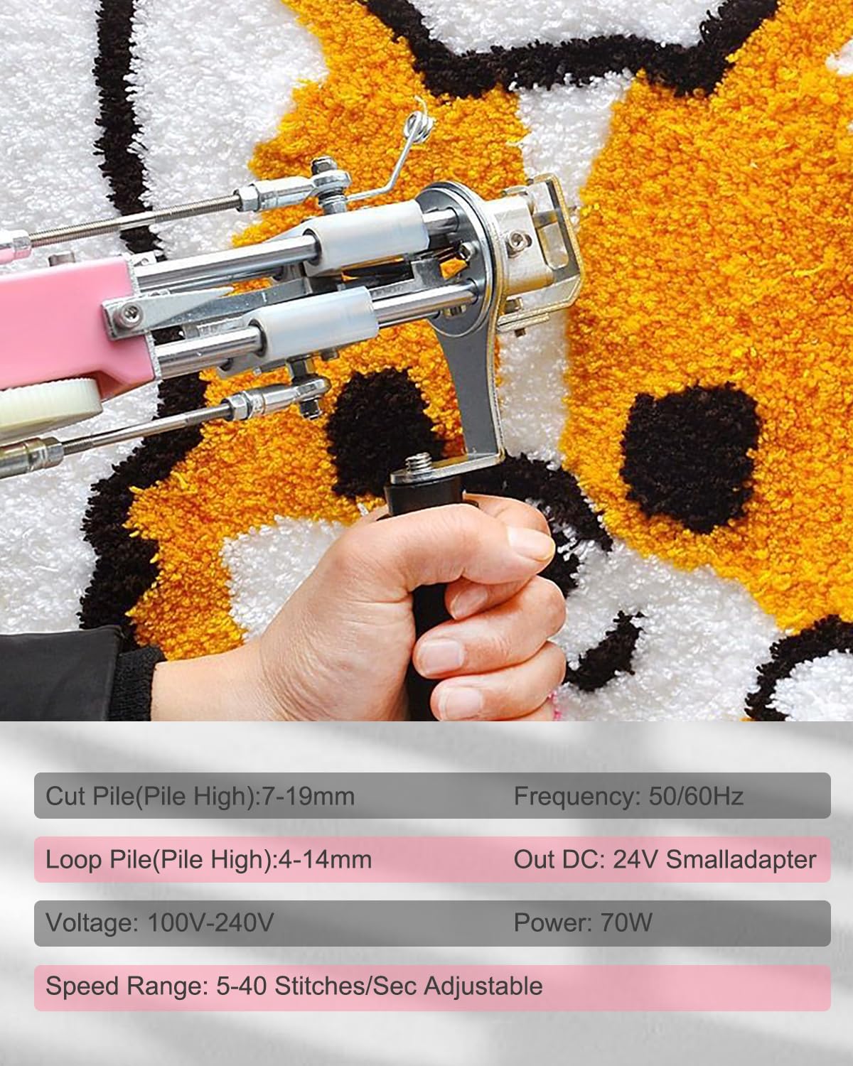 Turfing Gun Rug Snapklik.com : Rug Tufting Gun, 2 In 1 Cut Pile And Loop Pile Carpet ...