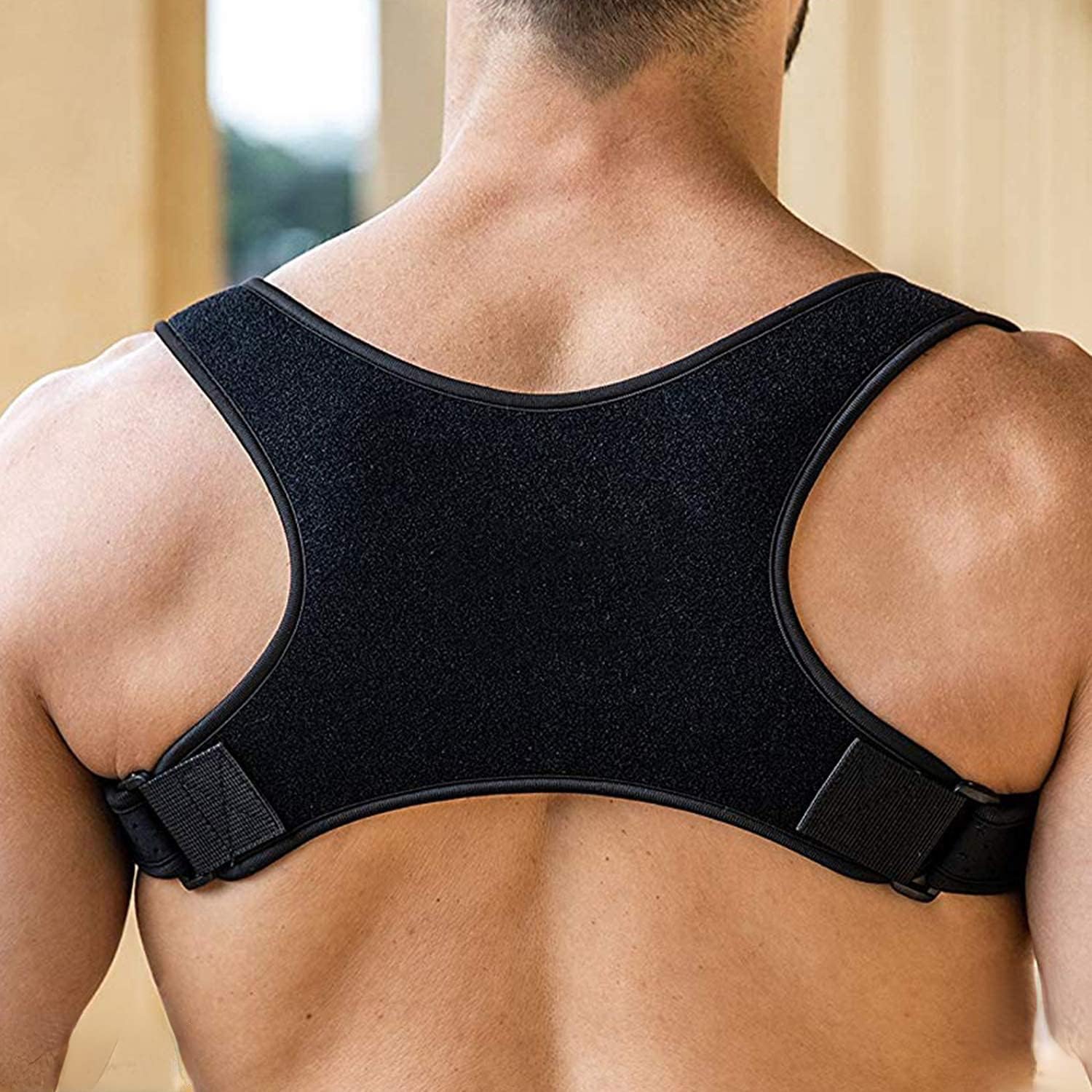 Posture Corrector For Men | Universal Fit Adjustable Upper Back Brace For Clavicle To Support Neck, Back and Shoulder Kyphosis Straightener Spine Support
