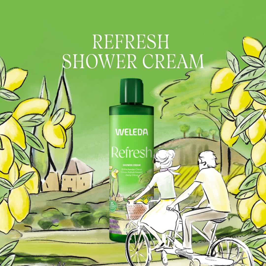 Weleda Refresh Shower Gel with Citrus, Body wash with natural essential oils, For Men & Women, Dermatologically tested, Vegan - Image 3
