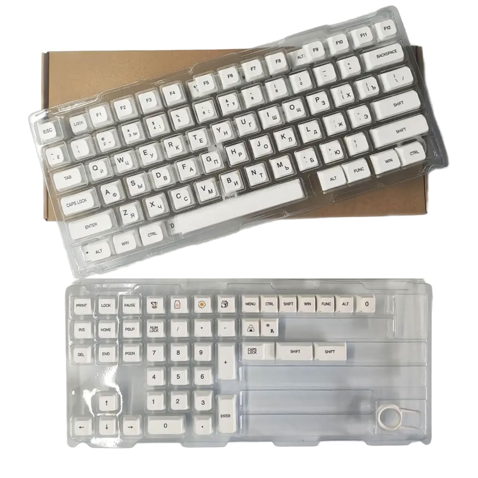 Teclas de repuesto para teclado mecánico: soluciona el desgaste con estilo blanco 8