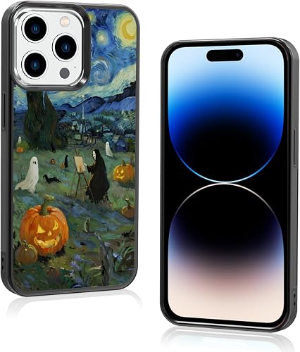 Axulimin Cute Ghost Famous Painting Halloween Aesthetic Phone Case for iPhone 14