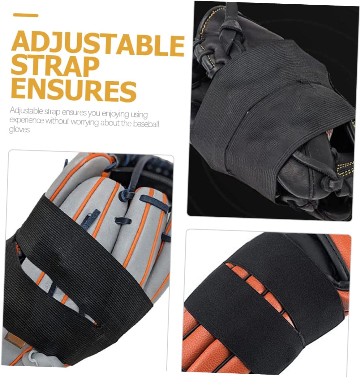 2Pcs Baseball Glove Wrap Conditioner for Catcher Gloves Elastic Baseball Supplies for Protection and Maintenance for All