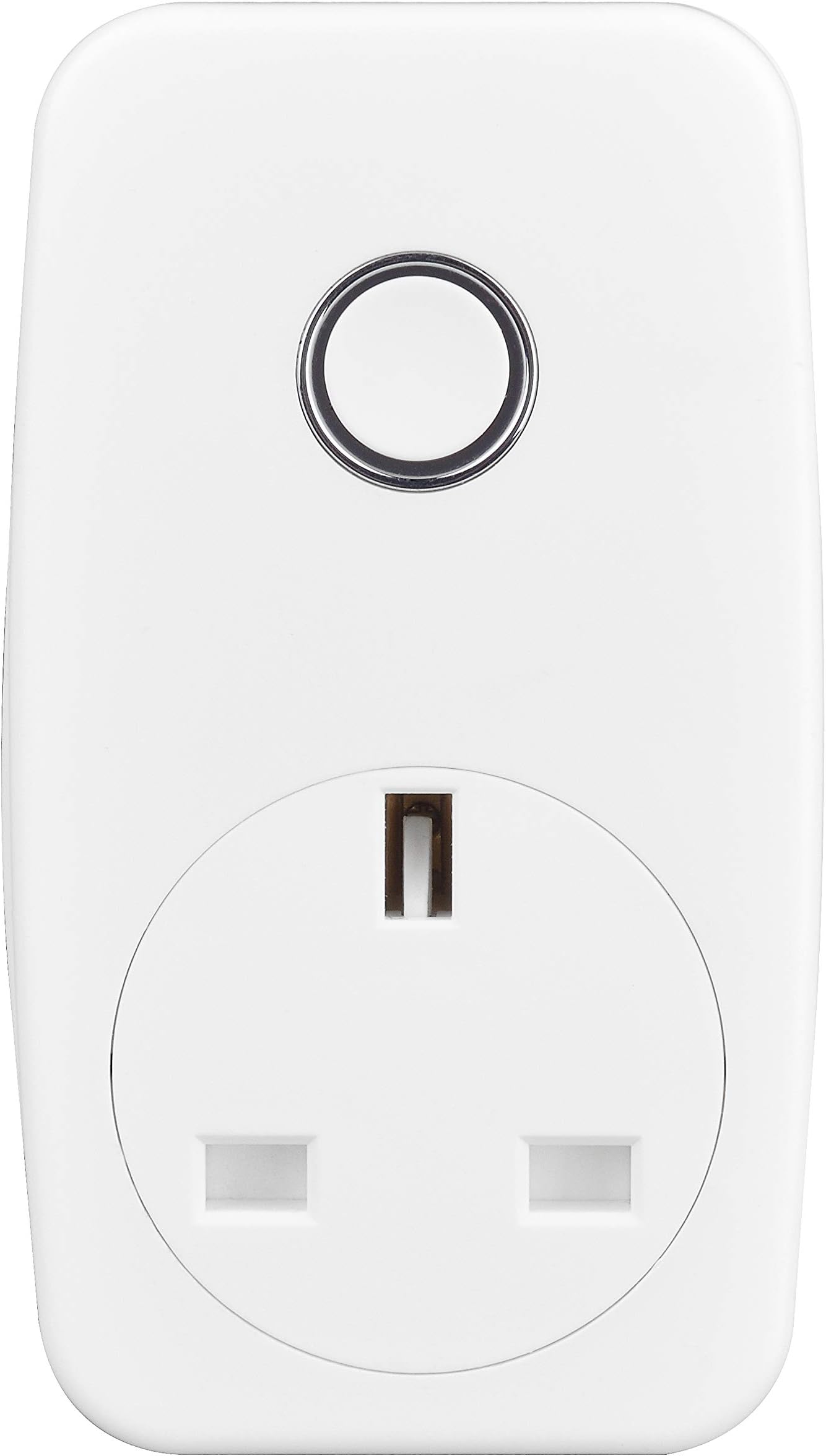 British GeneralBG Electrical Smart Power Single Plug-In Adaptor, 13 A, White Moulded