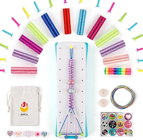 Miniatura 3 de AHCo. Arts and Crafts Toys - Friendship Bracelet Maker Kit for Girls, DIY Birthday Gifts for Kids Ages 7 8 9 10 11 12 Year Old, Travel Activity and