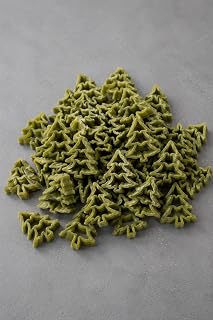 PastaNito at Home Fresh Italian Pasta Box, Bronze Cut Semolina Vegan Pasta (Spinach Trees)