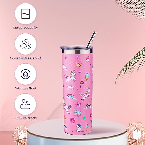 Miniatura 5 de Haclury Juego de regalos de unicornio de Navidad para niñas de 6 a 8 años, caja de regalo de cumpleaños para niñas adolescentes de 3, 4, 5, 6, 7, 8,