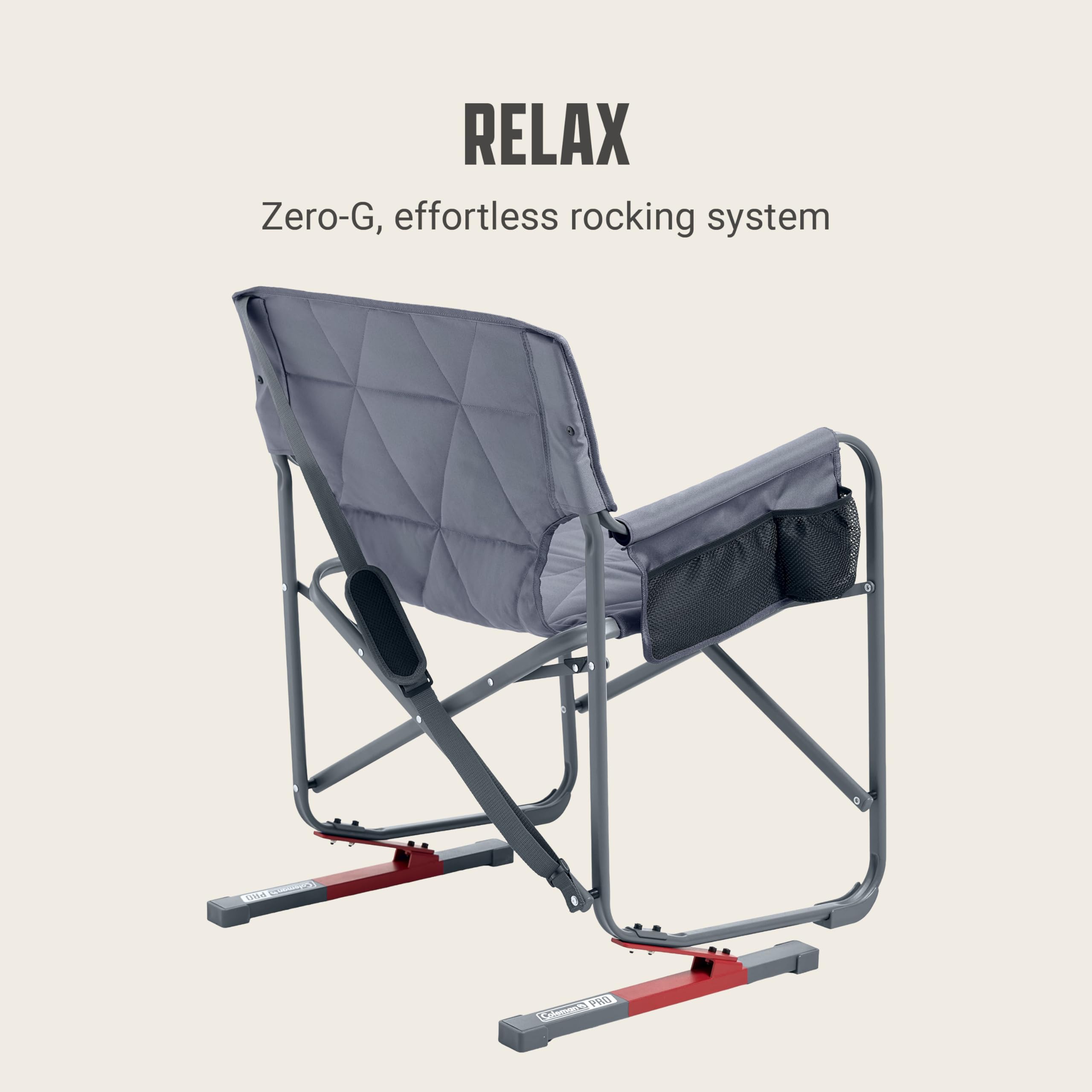Amazon.com : Coleman Pro Rocker Chair, Easy & Fast Folding, Up to