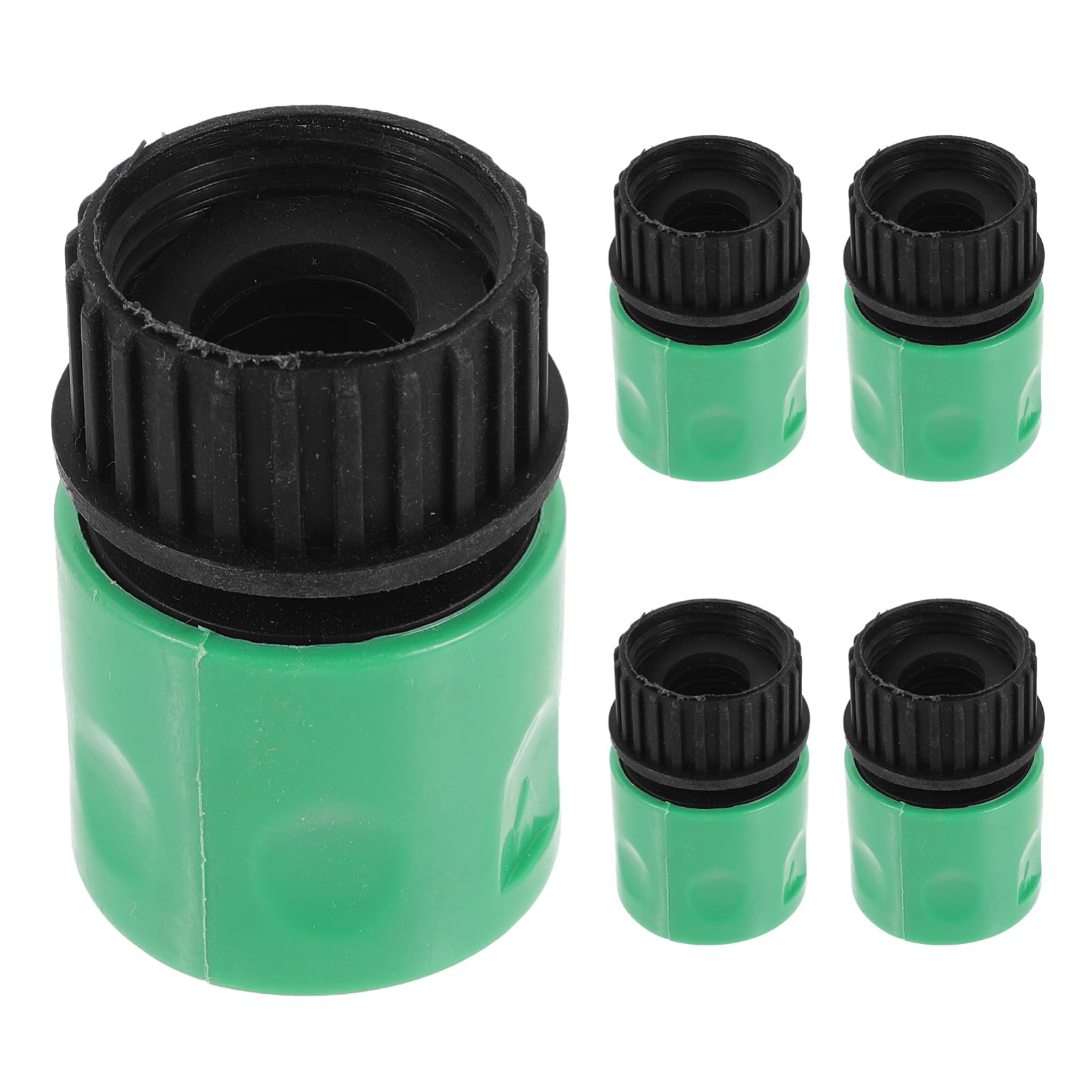 POPETPOP 5 Set di Adattatori per Tubo da Giardino Connettore Tubo-Rubinetto Attacco Rapido Plastica 3/4 Pollici Giunto per Tubo da Giardino 6 Pezzi*5