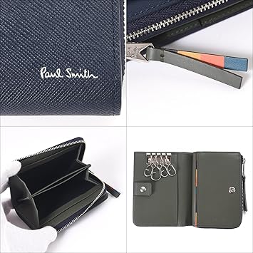 【美品】Paul Smith コインケース キーケース　ブライトストライププラー ブライトストライププラー SS24 コイン＆キーケース / Paul