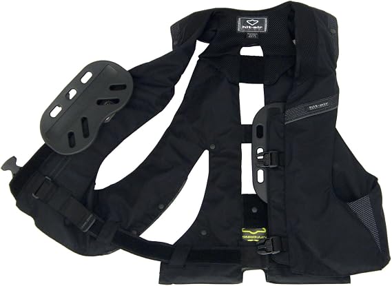 Hit-Air Separate Chest Padding, Air Vest & Jacket Accessory, Black