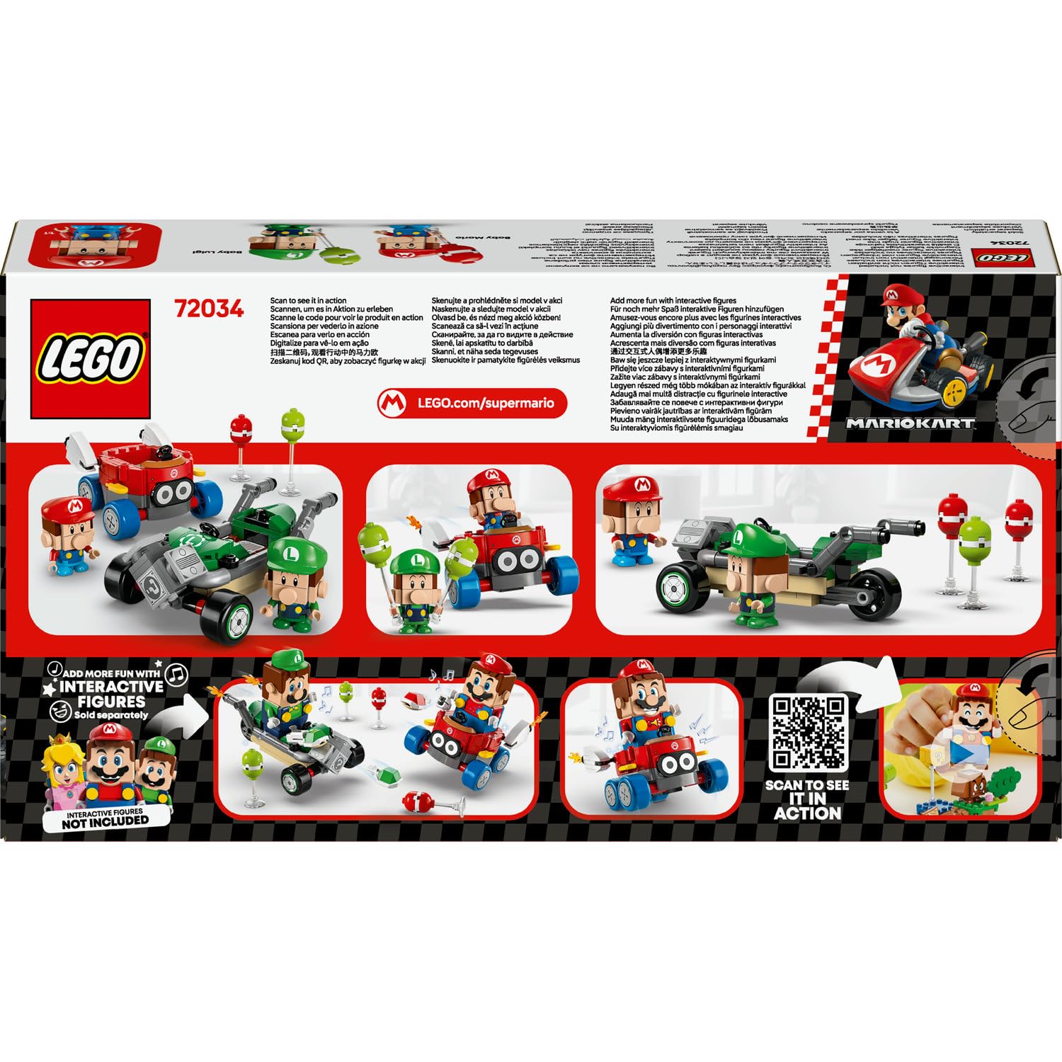 LEGO Super Mario: Mario Kart – Baby Mario ile Baby Luigi 72034, 8