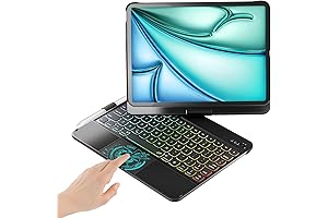 BABG Leather Keyboard Case for iPad Pro 11 inch 2022, All-around Protective...