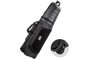 Travel-Friendly Hard-Top Golf Bag with Enhanced Protection and Smooth Maneuverability