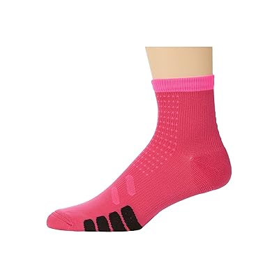 Eurosock Bike Quarter Compression Crew Cut Socks Shoes Pink