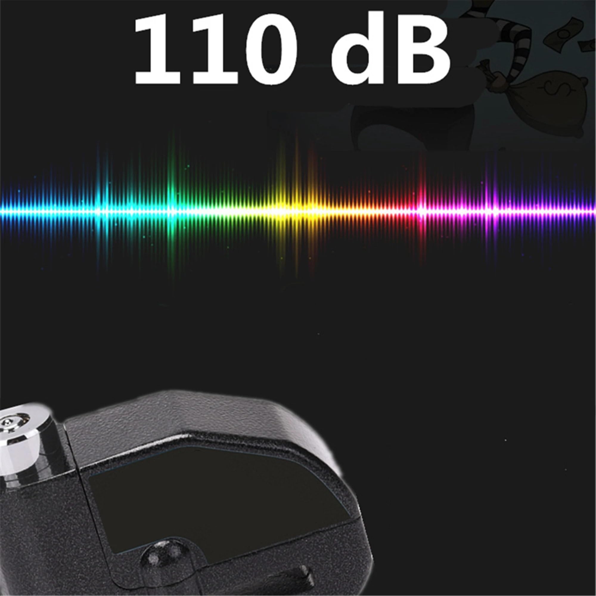 Blocca Disco Blocco per bicicletta per moto, allarme, protezione di sicurezza, lucchetto, disco, lega di alluminio, antifurto, promemoria, borsa per corda Bloccadisco Moto(B)