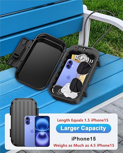 Miniatura 2 de Caja de seguridad portátil para regalos de Navidad, caja de seguridad con combinación de 4 dígitos para viajes, caja de seguridad pequeña antirrobo