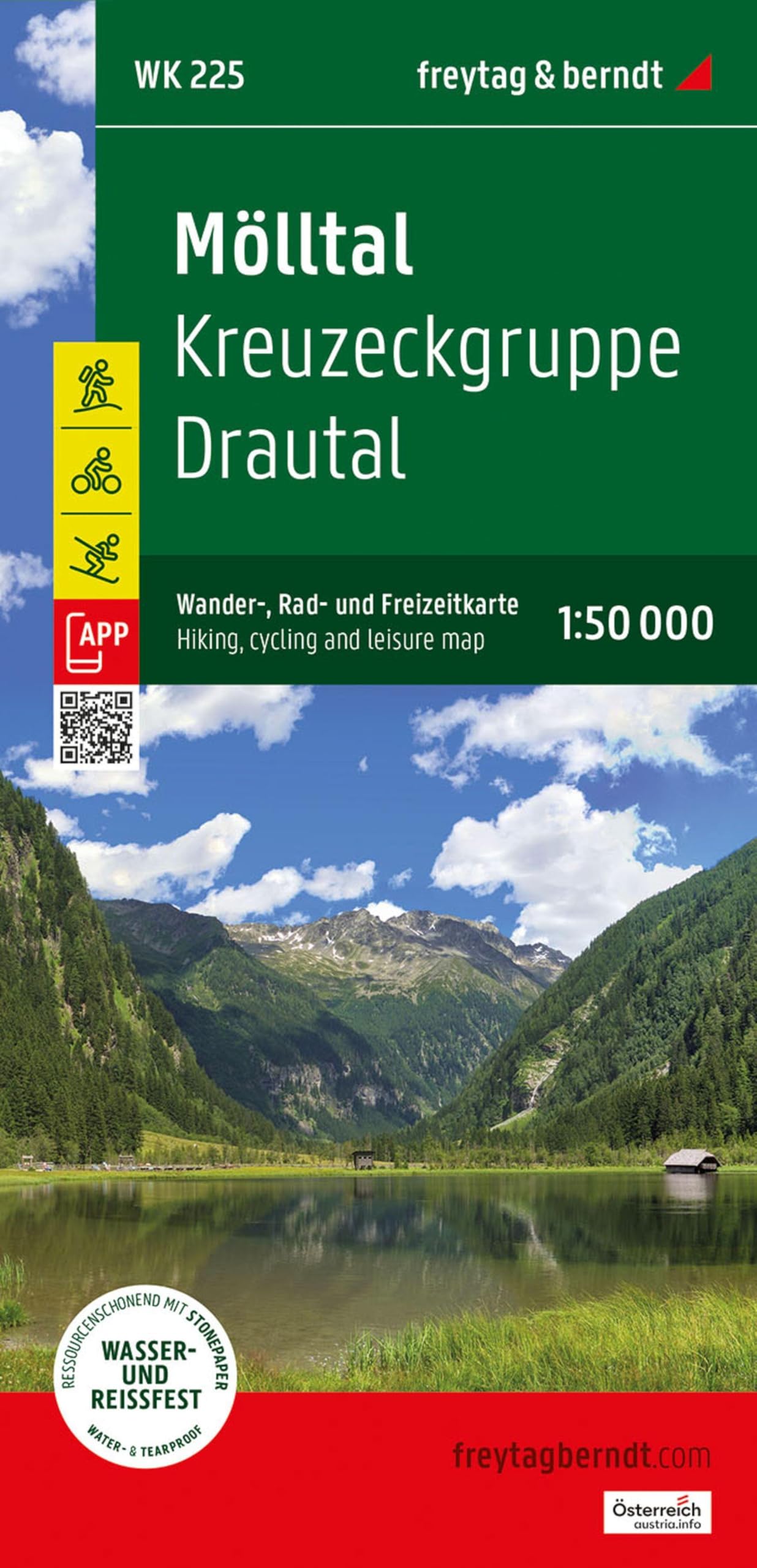 Molltal Hiking, Cycling and Leisure Map -1:50,000 scale: 225 (Wander-Rad-Freizeitkarte)