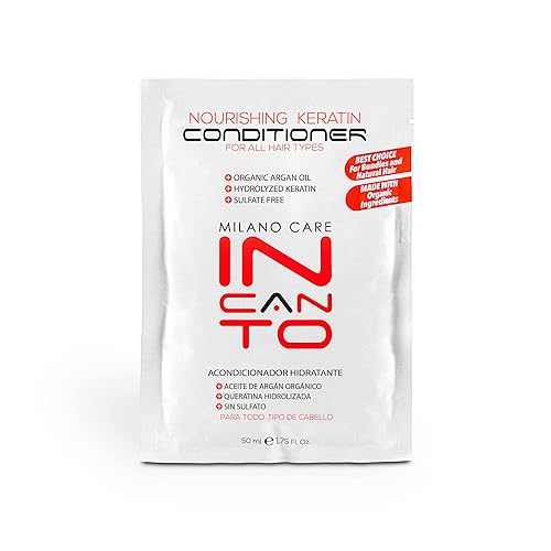 Incanto - Acondicionador nutritivo de queratina  Acondicionador de proteína de queratina antiencrespamiento infundido con aceite de argán  Sin