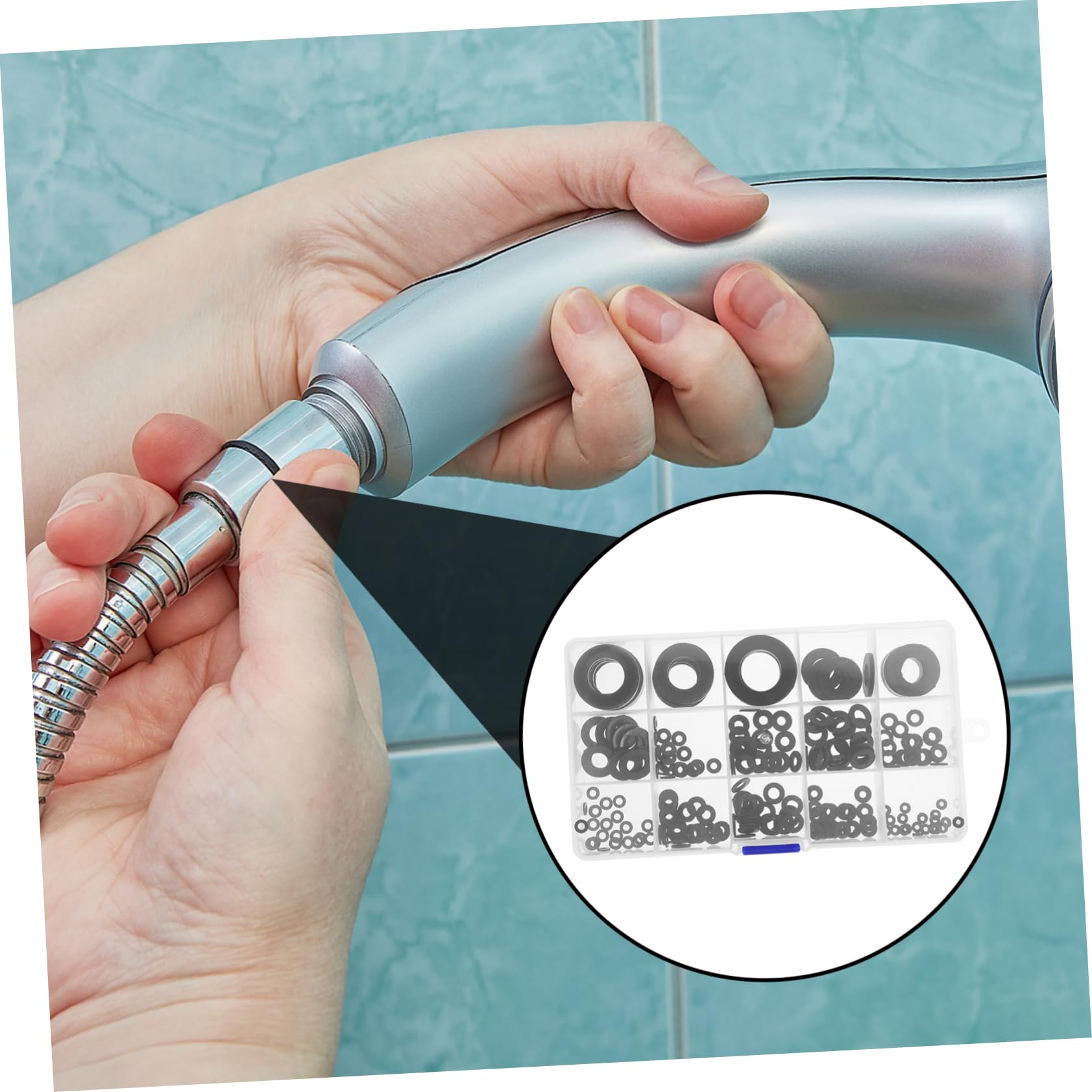 215piezas Arandelas Planas Para Fregadero Repuesto De Anillos De Montaje y Sellado Compatible Fontanería y Drenaje De Accesorios Para Cocinas y Baños